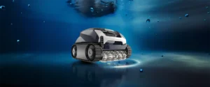 Schwimmbadroboter in Aktion